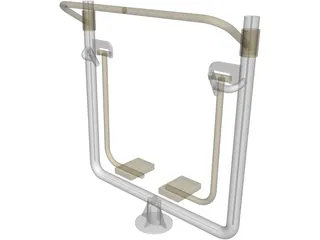 Outdoor Gym 3D Model preview