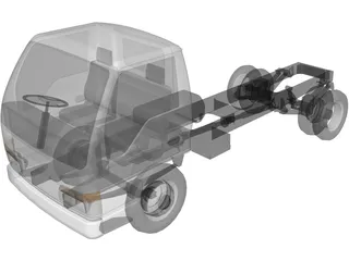 Isuzu NKR 3D Model preview