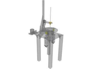 Auto Welding Table 3D Model preview