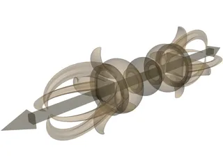 Vajra (Dorje) 3D Model preview