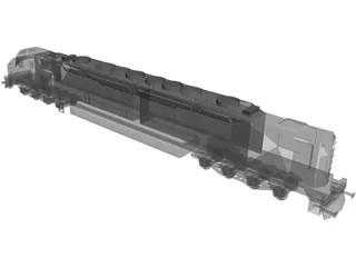 DDA40X America Locomotive 3D Model preview
