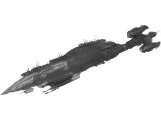 Commerce Guild Destroyer 3D Model preview