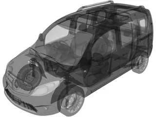 Mercedes-Benz Citan 109CDI 3D Model preview