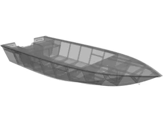 Racing Boat 3D Model preview