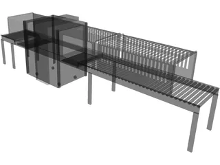 Airport Xray Scanner 3D Model preview