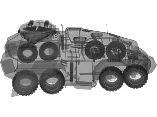 BTR Tank Future 3D Model preview