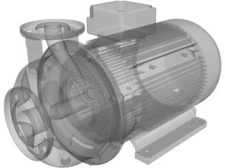 Xylem Pump 3D Model preview