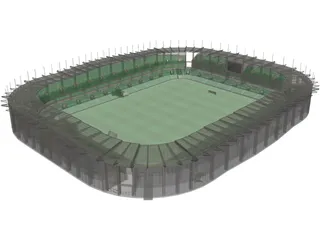 Soccer Arena 3D Model preview