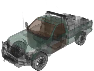 Ford F-150 US Forest Service 3D Model preview
