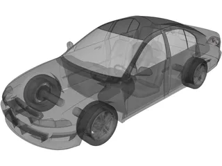 Mitsubishi Galant (2009) 3D Model preview