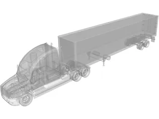 Freightliner Cascadia 3D Model preview