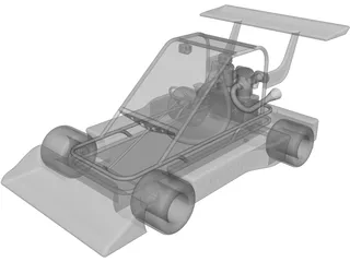Superfly Go Kart 3D Model preview