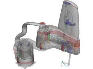 Scara Robot 3D Model preview