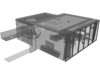 Living Room 3D Model preview