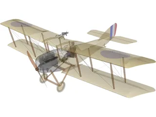 Martinsyde G.100 Elephant 3D Model preview