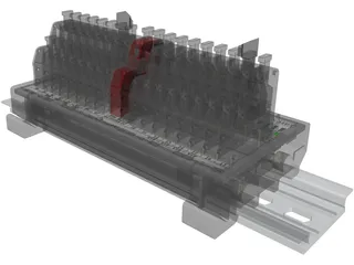 Terminal Block SVN-32DT 3D Model preview