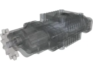 Roots Air Compressor 3D Model preview