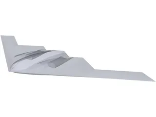 B-2 Spirit Bomber 3D Model preview