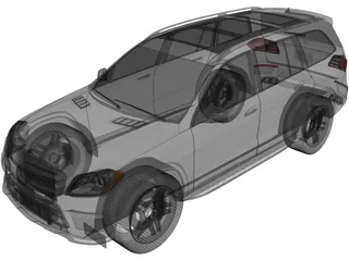 Mercedes-Benz GL 63 AMG (2012) 3D Model preview