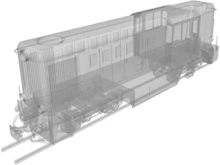 Romanian Narrow Gauge Diesel Locomotive 3D Model preview