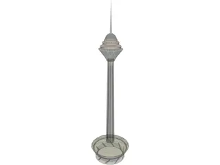 Tehran Milad Tower 3D Model preview