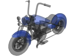 Chopper 3D Model preview