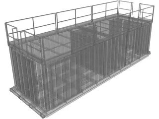 Oil Rig Store 3D Model preview
