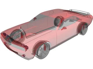 Dodge Challenger 3D Model preview