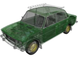 VAZ 2106 3D Model preview