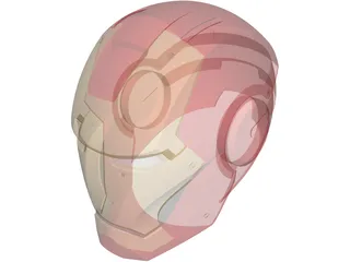 Iron Man Helmet 3D Model preview