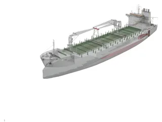 Rosaria Cement Ship 3D Model preview