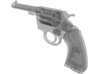 Colt .45 1917 3D Model preview