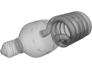 Lightbulb CFL 3D Model preview