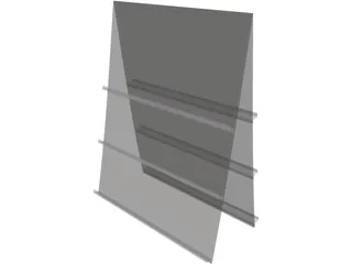 Postcard Holder 3D Model preview