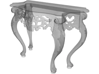 Console Mirror 3D Model preview