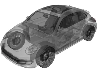 Volkswagen Beetle (2012) 3D Model preview