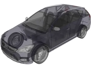 Kia Ceed SW (2013) 3D Model preview