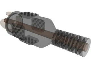 Cinch Connector 3D Model preview
