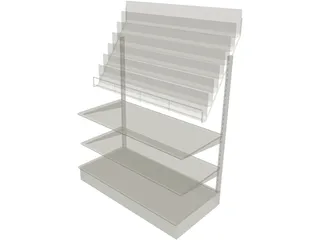 Comic Shelf 3D Model preview