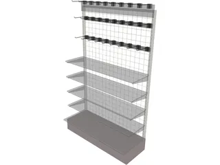 Mesh Shelf 3D Model preview