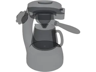 Atomic Coffee Maker 3D Model preview