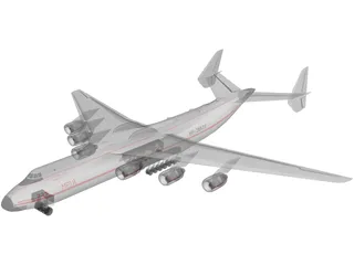 Antonov An 225 Airplane 3D Model preview