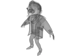 Up Man 3D Model preview