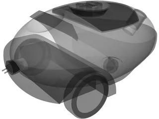 Vacuum Cleaner 3D Model preview