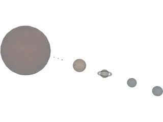 Solar System 3D Model preview