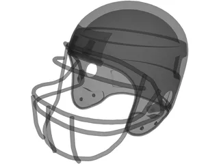 Football Helmet 3D Model preview