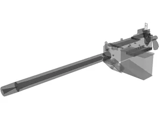 Browning M1919 3D Model preview