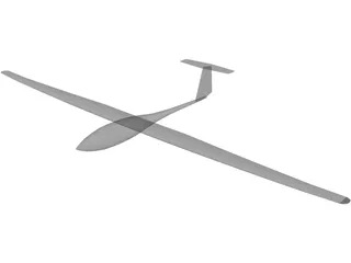 DG300 Glider 3D Model preview