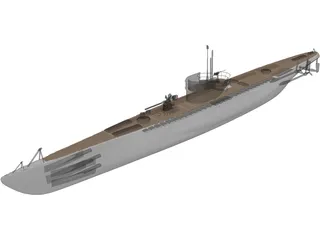 U-Boat Generic 3D Model preview