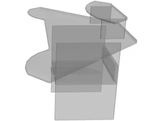 PC Table 3D Model preview